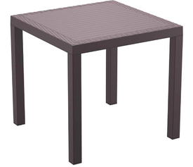 ORLANDO 80Χ80Χ75εκ. BROWN ΤΡΑΠΕΖΙ ΠΟΛ/ΝΙΟΥ