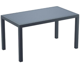 ORLANDO 140Χ80Χ75εκ. DARK GREY ΤΡΑΠΕΖΙ ΠΟΛ/ΝΙΟΥ