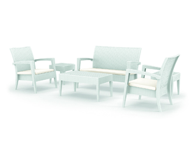 MIAMI ΣΕΤ WHITE 2ΠΟ+1ΚΑ+ΤΡΑΠ.92Χ53εκ.+ΜΑΞ ΠΟΛ/ΝΙΟΥ