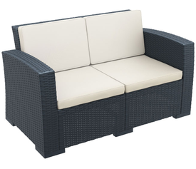 MONACO DARK GREY 2ΘΕΣ.ΚΑΝΑΠΕΣ ΜΕ ΜΑΞ. ΠΟΛ/ΝΙΟΥ