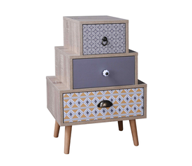 MUSTARD ΚΟΜΟΔΙΝΟ 3ΣΥΡΤΑΡΙΑ SONOMA ΜΕ PATTERN 45x29x66