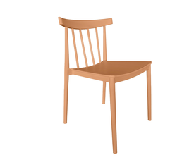 FLOW ΚΑΡΕΚΛΑ PEACH 51x50x76cm