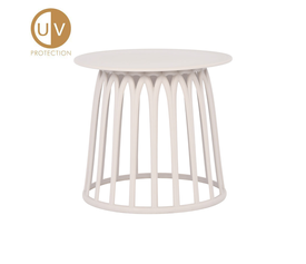 BASKET SIDE TABLE OFF WHITE 49.5x49.5x44cm