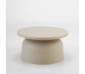 DOMI COFFEE TABLE TAUPE 67x67x36cm