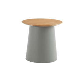 ZENTRA COFFEE TABLE ΦΥΣΙΚΟ ΓΚΡΙ 50x50x47.5cm