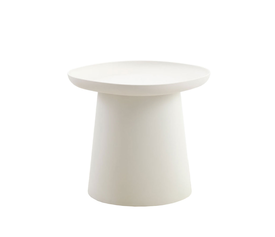 PLATE COFFEE TABLE OFF WHITE 50x50x47.5cm