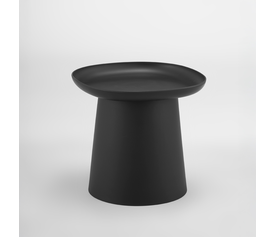 PLATE COFFEE TABLE ΜΑΥΡΟ 50x50x47.5cm