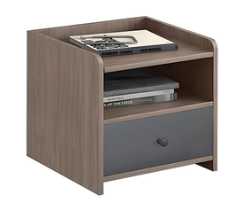 ORIENT Κομοδίνο με 1 Συρτάρι, Απόχρωση Sonoma Oak-Grey