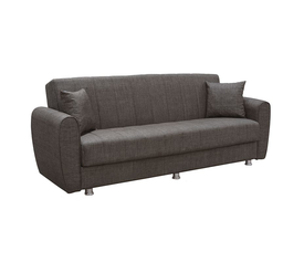 SYDNEY Καναπές - Κρεβάτι με Αποθηκευτικό Χώρο, 3Θέσιος Ύφασμα Καφέ