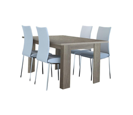 Τραπέζι "Φαίη" 160cm ανοιγόμενο σταχτί