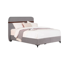 LINEA ΚΡΕΒΑΤΙ ΜΕ ΑΠΟΘΗΚ. ΧΩΡΟ (ΓΙΑ ΣΤΡΩΜΑ 160x200cm) BEIGE 07-957 ΚΑΦΕ 27-902 208x167x130