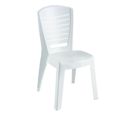 VIDA Καρέκλα Κήπου - Βεράντας Στοιβαζόμενη, PP Άσπρο