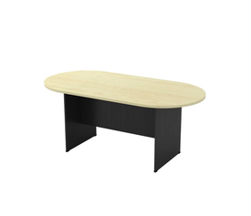 ΣΥΝΕΔΡΙΟΥ-A Τραπέζι Οβάλ Απόχρωση Dark Grey - Beech