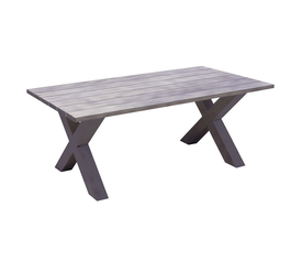 ALLEY Τραπέζι Dining Κήπου-Βεράντας ALU Grey