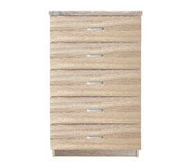 DRAWER Συρταριέρα με 5 Συρτάρια, Απόχρωση Sonoma