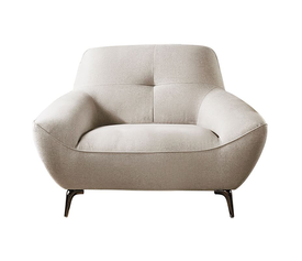 PEDRO Πολυθρόνα Σαλονιού - Καθιστικού, Ύφασμα Mixed Beige
