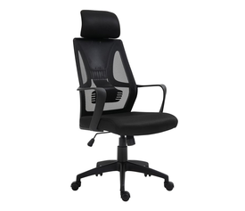 BF2950W Πολυθρόνα Γραφείου Διευθυντή, Mesh Μαύρο