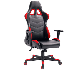 BF9150 Gaming Πολυθρόνα Γραφείου, Ανάκλιση Πλάτης έως 90°, Pu Μαύρο - Κόκκινο