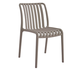 MODA-Ν Καρέκλα Στοιβαζόμενη PP, Απόχρωση Mocha