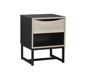 EDGE ΚΟΜΟΔΙΝΟ 1ΣΥΡΤΑΡΙ ΜΑΥΡΟ SONOMA 39x35x50