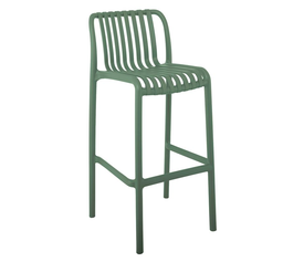 MODA Σκαμπό Bar-Pro Στοιβαζόμενο, PP-UV Protection Απόχρωση Πράσινο