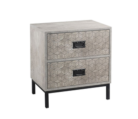 RUBIK ΚΟΜΟΔΙΝΟ 2ΣΥΡΤΑΡΙΑ CEMENT ΑΝΟΙΧΤΟ ΜΕ PATTERN 50x35x55