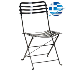Αγαλβάνιστη Πτυσσόμενη Μεταλλική Καρέκλα Ζαππείου Με Ηλεκτροσυγκόλληση 43 x 57 x 83(h)cm