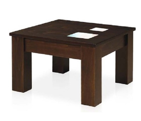 ΤΡΑΠΕΖI  ΒΤΡ 632 ΔΡΥΣ ΓΥΑΛΙ ΚΑΡΥΔΙ 60x60x39 