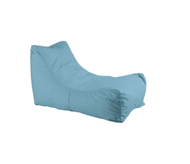 LAZY Πουφ Ανάκλιντρο 100% Αδιάβροχο, Ύφασμα Γαλάζιο