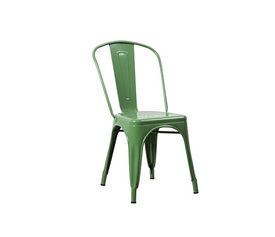 RELIX Καρέκλα-Pro, Στοιβαζόμενη, Μέταλλο Βαφή Πράσινο