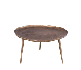 ZEN 74 COFFEE TABLE ΧΡΥΣΟ ROUGH ANTIQUE 74x74x40