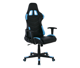 BF9150 Gaming Πολυθρόνα Γραφείου, Ανάκλιση Πλάτης έως 90°, Pu Μαύρο - Μπλε