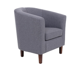 BOGA Πολυθρόνα Σαλονιού Καθιστικού, Ύφασμα Γκρι