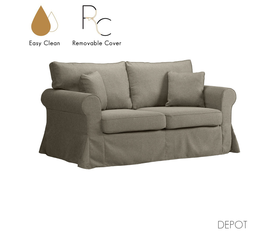 ASHLEY ΚΑΝΑΠΕΣ 2ΘΕΣΙΟΣ ΜΕ ΑΠΟΣΥΡΟΜΕΝΟ ΚΑΦΕ ΑΝΟΙΧΤΟ 173x85x95