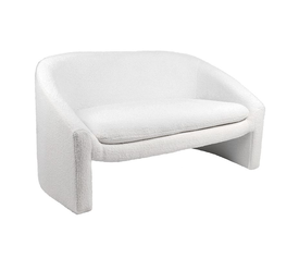 BONO Καναπές 2θ - Σαλονιού - Καθιστικού, Teddy Ύφασμα Άσπρο