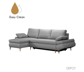 JACOB ΚΑΝΑΠΕΣ ΚΡΕΒΑΤΙ ΓΩΝΙΑ ΑΡΙΣΤΕΡΗ ΓΚΡΙ 264x154x84.7