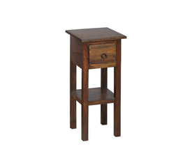 CLASSIC Stand - Τραπεζάκι Βοηθητικό H.55cm - 1 Συρτάρι, Ξύλο Sheesham Καρυδί
