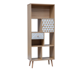 TRIANGLE ΒΙΒΛΙΟΘΗΚΗ SONOMA ΜΕ PATTERN 60x30x150