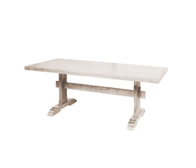 MAISON WESTERN Τραπέζι Τραπεζαρίας, Ξύλο Mango Antique Άσπρο