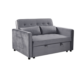 SOLUTION ΚΑΝΑΠΕΣ ΚΡΕΒΑΤΙ 2ΘΕΣΙΟΣ ΓΚΡΙ 133x94x87