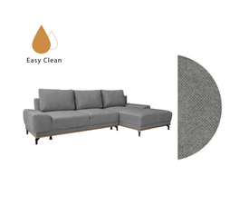 NATURA ΚΑΝΑΠΕΣ ΚΡΕΒΑΤΙ ΓΩΝΙΑ ΔΕΞΙΑ TAUPE 283x164x90