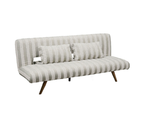 LA SPEZIA ΚΑΝΑΠΕΣ ΚΡΕΒΑΤΙ 3ΘΕΣΙΟΣ OFF WHITE BEIGE 188x81x88cm
