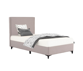 FRAME ΚΡΕΒΑΤΙ ΜΕ ΑΠΟΘΗΚ. ΧΩΡΟ (ΓΙΑ ΣΤΡΩΜΑ 120x200cm) BEIGE 16-854 208x127x121