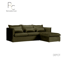 ONE ONLY ΚΑΝΑΠΕΣ ΓΩΝΙΑ ΔΕΞΙΑ ΛΑΔΙ 258x180x90