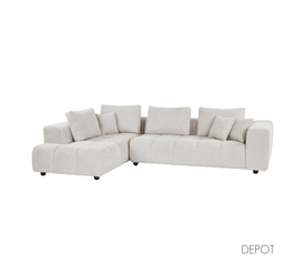 TOMOS ΚΑΝΑΠΕΣ ΓΩΝΙΑ ΑΡΙΣΤΕΡΗ BEIGE LEGASY 15 298x200x85cm