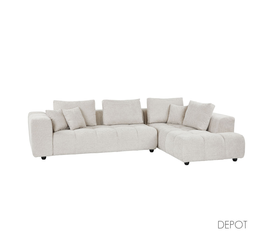 TOMOS ΚΑΝΑΠΕΣ ΓΩΝΙΑ ΔΕΞΙΑ BEIGE LEGASY 15 298x200x85cm