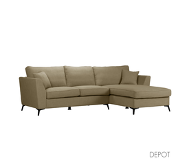 BOEL ΚΑΝΑΠΕΣ ΓΩΝΙΑ ΔΕΞΙΑ BEIGE MEMORY 02 280x170x92cm
