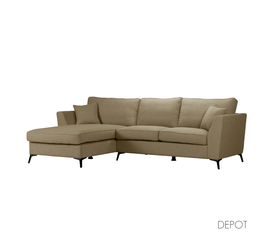 BOEL ΚΑΝΑΠΕΣ ΓΩΝΙΑ ΑΡΙΣΤΕΡΗ BEIGE MEMORY 02 280x170x92cm