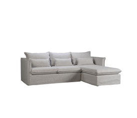 PROUD ΚΑΝΑΠΕΣ ΓΩΝΙΑ ΔΕΞΙΑ ΓΚΡΙ ΑΝΟΙΧΤΟ PUENTE 80 258x180x90