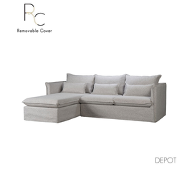 PROUD ΚΑΝΑΠΕΣ ΓΩΝΙΑ ΑΡΙΣΤΕΡΗ ΓΚΡΙ ΑΝΟΙΧΤΟ PUENTE 80 258x180x90